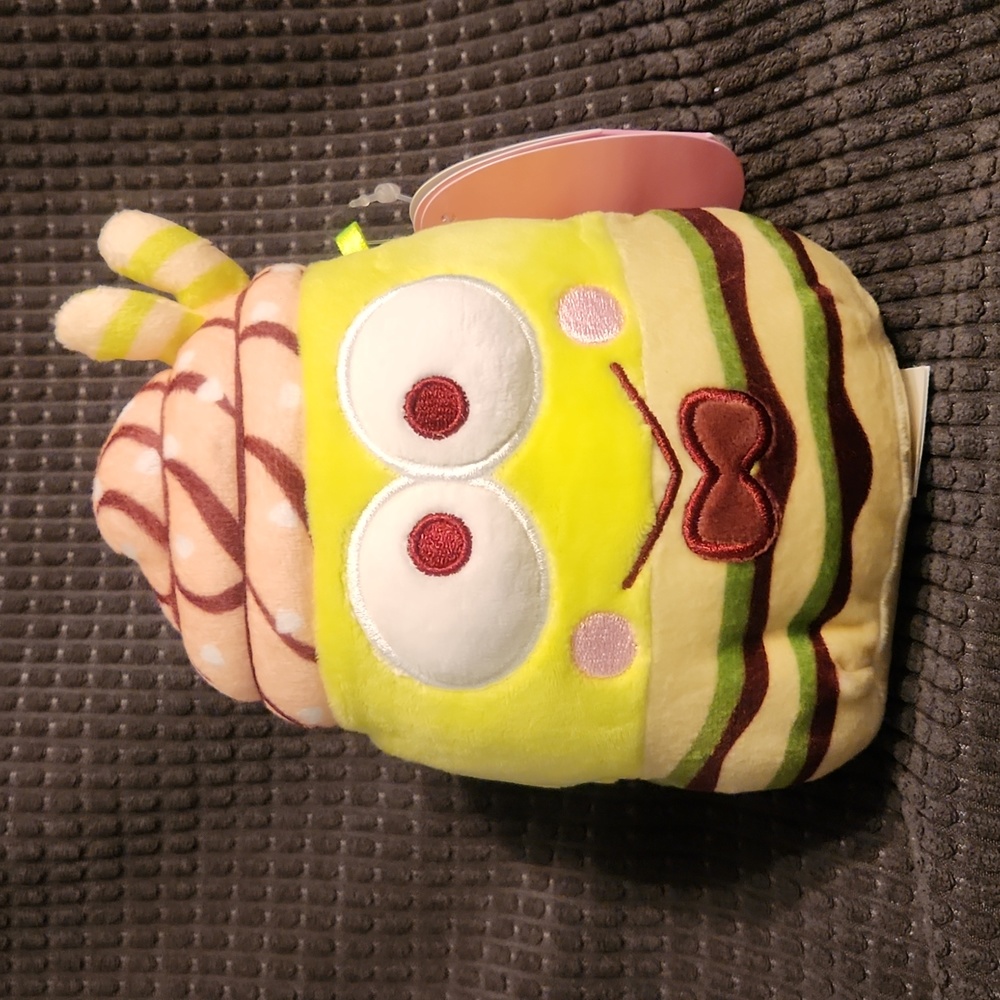 NWT Squishmallows x Sanrio 5" Keroppi Frog Ice Cream Sundae Plush